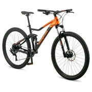 Mongoose Impasse 3.0 Dual Suspension Mountain Bike, 29-Inch Wheel, Black/Orange