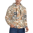 thumbnail image 2 of Uemuo Floral Paisley Pattern Men's Hoodie - Casual Pullover Hoodie with Kangaroo Pocket, Stylish Hooded Sweatshirt for Everyday Wear-X-Large, 2 of 7
