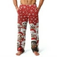 thumbnail image 2 of Hearthz Mens Fleece Pajama Bottoms Christmas Men's Pajama Bottoms Winter Warm Plush Fluffy Sleep Pants for Men with Pockets, 2 of 6