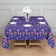 thumbnail image 3 of Colorful Mushroom Assortment Dark Blue Pattern Square Tablecloth,Waterproof Square Table Cover,Wipeable Spillproof Washable Table Cover for Home Kitchen Party Decor 60"x60"(152x152cm), 3 of 6