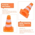 thumbnail image 4 of Shisuyan 20 Pcs Mini Panneaux de Signalisation Décorations Jouets Cônes de Signalisation Miniatures, 4 of 9