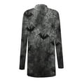 thumbnail image 4 of Kilaqueen Womens Knitted Cardigan Sweaters Flowy Loose Fitness Halloween Cardigan Cute Ghost Pattern Open Front Tunic Shirt Long Sleeve Fall Winter Coat, 4 of 6