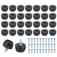 thumbnail image 1 of Uxcell 28 Set Pies de Caucho 0.35 x 0.43 x 0.24 pulgadas Pies Antideslizantes para Tabla de Cortar 0.11'' Tornillo en Pies de Caucho Negros, 1 of 6