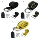 thumbnail image 3 of Vogacara Kit colgante de columpio de árbol, correas de 350KG, conjunto de mosquetón de cinturón de conexión, hamaca portátil para jardín al aire Juegos de césped Amarillo negro Vogacara FN010410-02B, 3 of 6