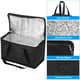 thumbnail image 4 of Bolsa de compras reutilizable aislada plegable Uxcell 11"x5.5"x6.7" con cremallera, negra, 4 of 6