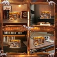 thumbnail image 6 of Book Nook Kit, DIY Miniature Dollhouse Booknook Kit for Adults and Teens, 3D Wooden Puzzle Bookshelf Crafts Kits with LED Light for Family and Friends, 6 of 6