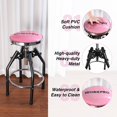thumbnail image 4 of WORKPRO Heavy Duty Adjustable Hydraulic Shop Stool,Garage Bar Stool, 29in to 33. 86in, 330-Pound Capacity, Pink, 4 of 9