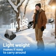 thumbnail image 5 of Litheli U20 Cordless Snow Shovel, 2*20V 12" Battery Powered Snow Thrower, Battery Snow Blower with Brushless Motor + 2*4.0Ah Portable Battery, 5 of 8
