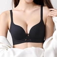 thumbnail image 4 of Gytharion Women's Push Up Bras Solid Color V Neck Adjustable Straps T Shirt Bras Smooth Everyday Underwire Bras, 4 of 7