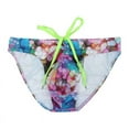thumbnail image 3 of TSADFHJI Mens Swimwear Sets Male Seaside Beach Sports Camouflage Multicolored Triangle Drawstring Swim Trunks S White, 3 of 4