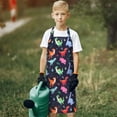 thumbnail image 7 of Qweryboo 2PCS Kids Aprons, Kids Art Aprons with Blue Dinosaur Print, with Adjustable Strap and Front Pocket for Toddlers Cooking Baking Gardening Art and Craft, 7 of 7