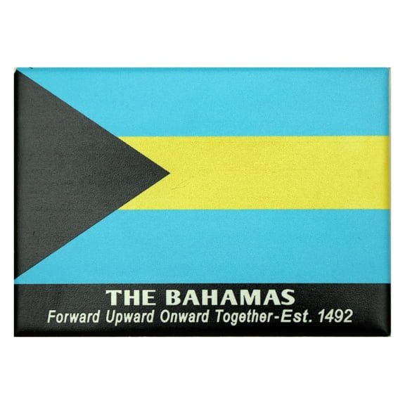 Bahamas Flag Caribbean Fridge Collector's Souvenir Magnet 2.5" X 3.5"