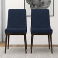 thumbnail image 2 of Ashcroft Grayson Mid-Century Modern Dining Chair, Blue (Set of 2), 2 of 7