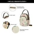 thumbnail image 4 of FORMRS Crossbody Bag for Women Shoulder Cell Phone Purse with Zipper, Light Pink Geometric, 4 of 7