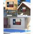 thumbnail image 4 of Vintage Star Country Outdoor TV Cover 70-75 Inch Weatherproof, American Flag Blue Red Waterproof Outdoor TV Covers, 4 of 7