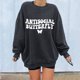 thumbnail image 2 of Sudadera Para Mujer Sudaderas de Otoño Estampado de Letras Cuello Redondo Suelto Manga Larga Jersey de Gran Tamaño de Lana Odeerbi  ODB171640, 2 of 9