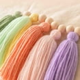 thumbnail image 6 of Orangide Boho Tassel Garland 59 Inch with Wooden Beads and Macrame Fringe, Colorful Yarn Bunting for Nursery, Bedroom, and Party Decor, Perfect for Boho Wall Hanging and Baby Shower, 6 of 7