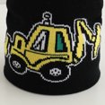 thumbnail image 6 of Ulanda Cute Embroidery Excavator Toddler Kids Beanie Caps Soft Warm Baby Knitted Winter Hat for Boys Girls Age 3-10 (Black, One Size), 6 of 6