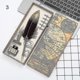 thumbnail image 3 of Pluma de caligrafía con 5 puntas, juego de tinta para escribir, caja de regalo, pluma estilográfica de boda, 3 of 5