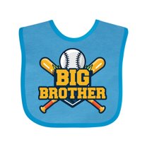Inktastic Big Brother Baseball Boys Baby Bib
