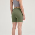 thumbnail image 2 of Sevpuikl Women's High Waist Tummy Control Yoga Biker Athletic Short Pants for Gym Workout Running Fitness Squat Solid Color(Green-1,S), 2 of 6
