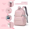 thumbnail image 4 of Gynky School Backpack, Large Capacity Bookbag Cute Girlish Water-Resistant Laptop Backpacks for Teen Adults Tween, Fashion Aesthetic Lightweight Travel Daypack for Women Middle School College, 4 of 10