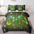 thumbnail image 1 of Erosebridal Video Game Bedding Sets Twin Size,Geometric Hexagon Comforter Sets with Sheets,Gradient Decor,Reversible,7pcs, 1 of 5