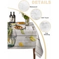 thumbnail image 2 of Yellow Tulip Table Cloth, Waterproof Tablecloth for Rectangle Tables, Vintage Spring Floral Retro Art Butterfly Wooden Reusable Washable Fabric Table Cover for Restaurant Kitchen Dining 54"x108", 2 of 9