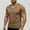 Brown, variant on Men's Casual Trendy Tshirts Workout Long Sleeve T-Shirt Spring Summer Lightweight V-Neck Tee Tops Dark Blue M