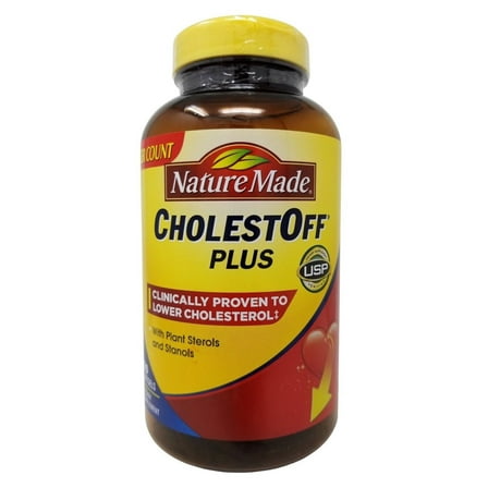 Nature Made CholestOff Plus with Plant Sterols Dietary Supplement 210 Softgels