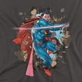 thumbnail image 2 of Superman Rock Breaker Women's T Shirt, Charcoal, Large, 2 of 6