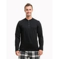 thumbnail image 2 of 2 Piece Mens Microfleece Pajama Sets – Ultra Soft PJ Pants with Henley Shirt, 2 of 7