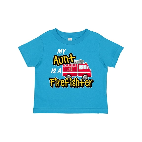 Inktastic My Aunt is a Firefighter with Fire Truck Boys or Girls Toddler T-Shirt