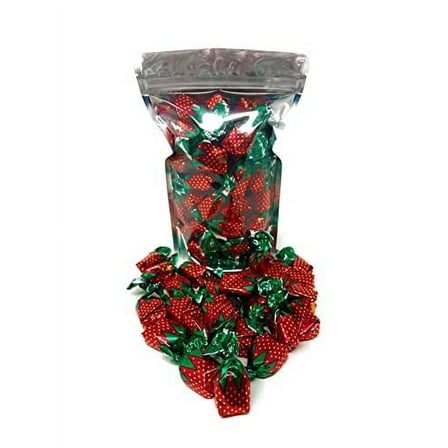 Classic Strawberry Filled Bon Bons - American Vintage Hard Candy 1 lb (16 oz)