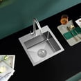 thumbnail image 3 of Drop-in Kitchen Sink Single Bowl  Stainless Steel Kitchen Sink Handmade  Inches Deep Top-Mount Kitchen Sink with Hole, 3 of 6