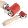 thumbnail image 5 of Rodillo de costura de silicona roja de 40 mm, diseño de cojinete bidireccional para un funcionamiento estable, mango de diseño ergonómico para mayor comodidad, ideal para soldar membranas, 5 of 5