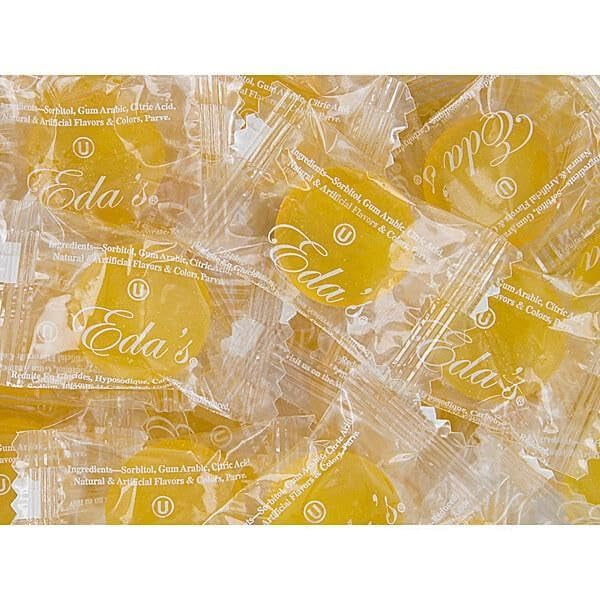 5lb Eda's Sugar Free Lemon Hard Candy by Nuts To You | Organic, Vegan & Sugar Free Naturally Flavored Vintage Candy | Individually Wrapped
