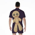thumbnail image 2 of Cute Voodoo Doll Short Sleeve Men'S Rompers Casual Summer Jumpsuits Outfit, 2 of 4