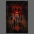 thumbnail image 2 of Netflix Junior's Stranger Things Caution Creel House Rift Poster Graphic T-Shirt, 2 of 3