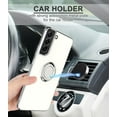 thumbnail image 6 of Samsung Galaxy S22 Plus Case with Ring Stand [360° Rotatable Ring Holder Magnetic Kickstand] [Soft Microfiber Lining] Slim TPU Shockproof Protective Phone Case for Galaxy S22+ 5G White, 6 of 12