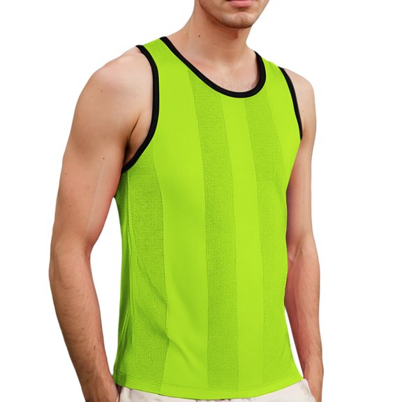Mens Tank Top Gym Sleeveless Tee Shirts Running Shirt Bodybuilding Beach Gym Muscle Tank Base Layer Shirt Regular and Big & Tall Gym Clothes for Men