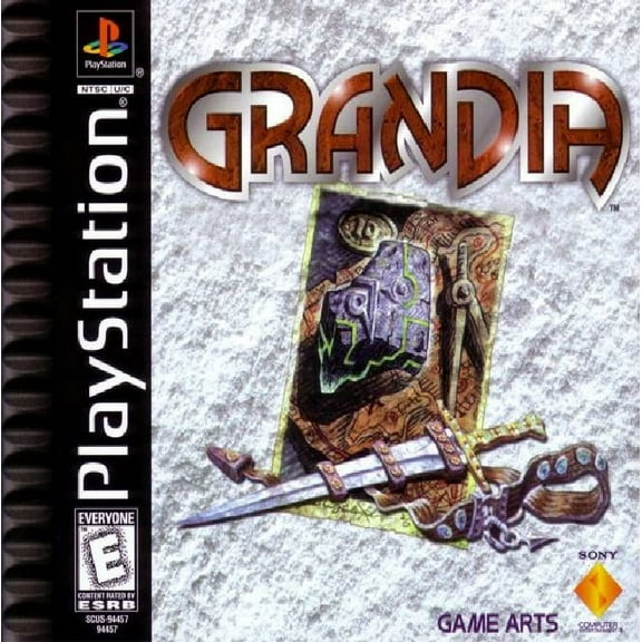Restored Grandia (Sony PlayStation 1, 1999) RPG Game (Refurbished)