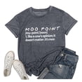 thumbnail image 1 of LUOGENLI T-shirts pour Femmes, T-shirts d'Été à Col Rond, Mode Imprimée Lettres, Manches Courtes, Haut en Coton Coloré, T-shirts Graphiques pour Femmes, Vêtements d'Été Gris P, 1 of 2