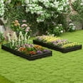thumbnail image 4 of Patiojoy Raised Garden Bed 8 x 4 x 1 ft Metal Planter Box with Middle Reinforced Bracket Rectangular Raised Garden Box, 4 of 10