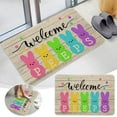 thumbnail image 5 of Qocolhg Happy Easter Eggs Entrance Door Mat, Spring Bunny Ears Low Profile Tradition Decor Welcome Mat, Non-Slip Carpet Rugs Floor Mat Decorative for Home/Bathroom/Kitchen/Indoor, 16x24 inch, 5 of 8