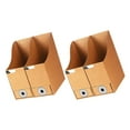 thumbnail image 4 of Shisuyan Office File Holder Paper File Organizers Khaki File Organization Office Organization 2Pcs, 4 of 9