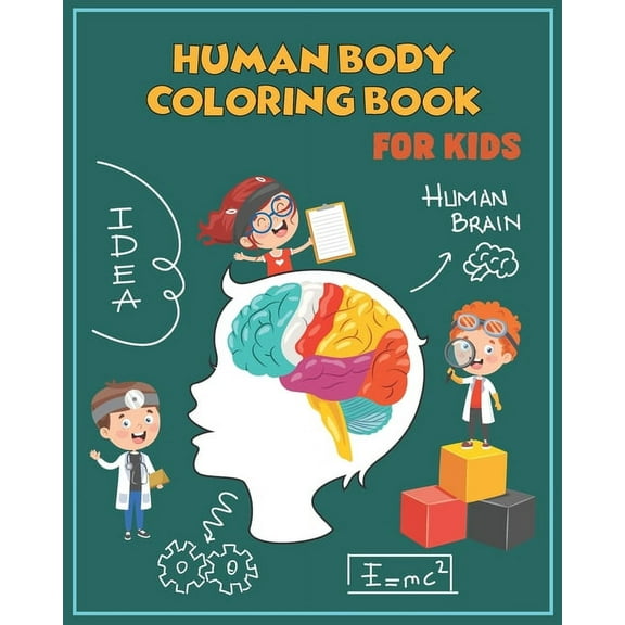 Human Body Coloring Book For Kids, (Paperback)