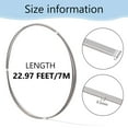 thumbnail image 2 of 25 Gauge Stainless Steel Flat Wire 23 Feet 1.6mm Wide Metal Craft Wire Bendable Steel Wire for Jewellery Making Resin Bezel Frame Floral Arrangements, 2 of 9