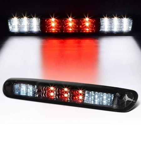 02 Silverado 3rd Brake Light LED 3rd Brake Light For Chevy Silverado 2007 2008 2009 2010 2011 2012 2013 Smoked High Mount Trailer Cargo Lamp ()