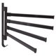 thumbnail image 4 of Toallero giratorio negro sin perforaciones Toallero de baño Toallero de pared Barra para colgar en esquina de baño 4 brazos, 4 of 15